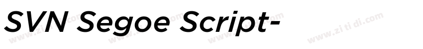 SVN Segoe Script字体转换
